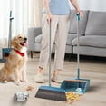 thumbnail image 1 of Bilqis Broom and Dustpan Set Indoor 180 Rotatable Standing Storage, Broom and Dustpan Set Foldable Hand Broom, Brooms and Dustpan Set with Scraping Teeth and Scraper Deep Cleaning Suitable for Home, 1 of 8