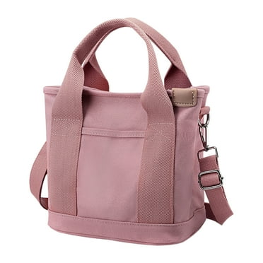 Bilqis Canvas Tote Bag for Women, Small Tote Bag with Zipper Large Canvas Crossbody Work Bag Everything Tote Bag with Compartments