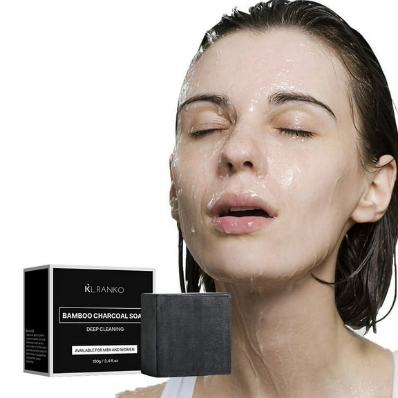 Bilqis Charcoal Oil Soap For Men And Women Oil Control Refreshing Cleaning Face Washing Shower Soap 100g