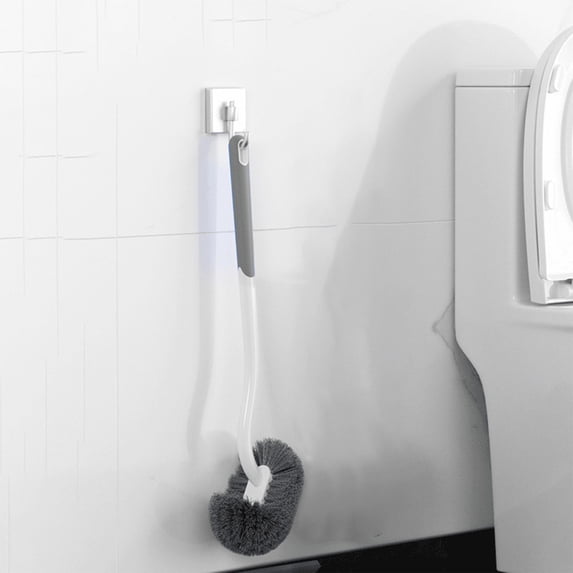 Bilqis Curved Toilet Bowl Brush Without Holder, Toilet Brush Durable Under The Rim Household, Toilet Cleaner Scrubber Under Rim with Curved Bristle for Dead Corner Clean