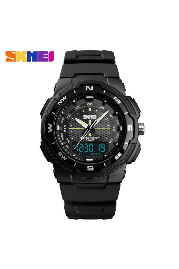 Alarm Date Sport Analog Digital LED Backlight Wrist Watch