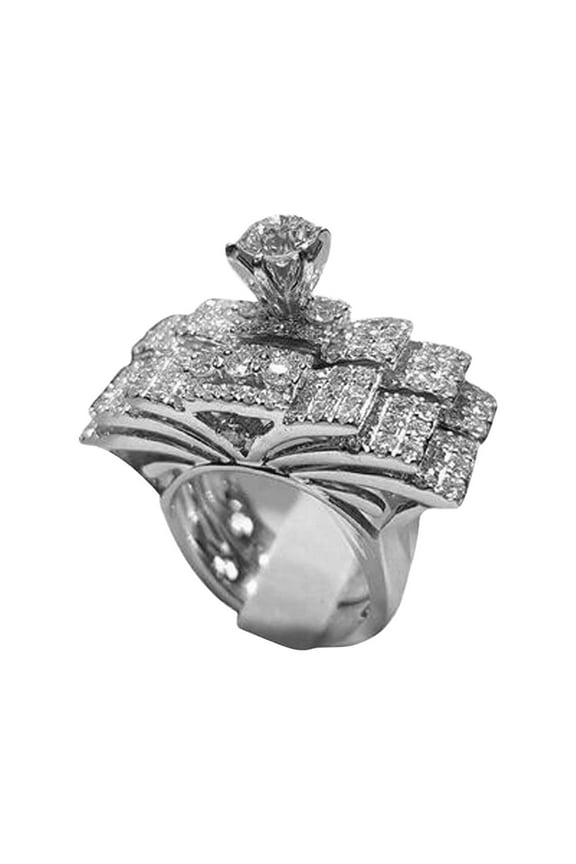 Flash Diamond Engagement Rings Women's Rings Fashion Jewelry Wedding Rings