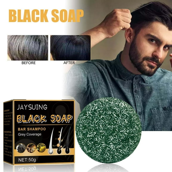 Bilqis Shampoo Soap, Hand Made Essential Oil Soap, Maintenance, Black Cleaning And Shampoo Soap 50g
