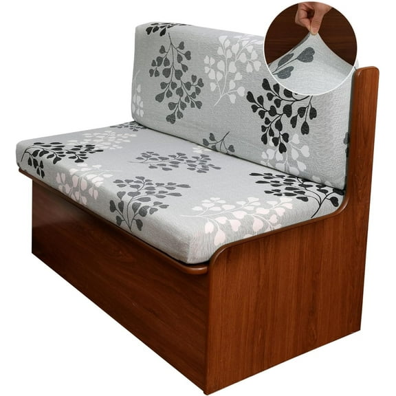 Bilqis Dinette Cushion Covers Printed Elastic Camper Cushion Slipcover Stretchable Loveseat Sofa Chair Cover Furniture Protector for RV Camper Car Bench 1 Backrest Cover & 1 Bench Cover