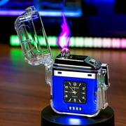 Bilqis Dual Plasma Lighter USB Type C Rechargeable Electronic Windproof Flameless Butane Free Electric Candle Lighter Online Shopping Home
