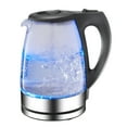 thumbnail image 1 of Bilqis Electric Kettle, 1.7L, 2200W, Stainless Steel, Blue LED Light, with 6 Dumpling Skin Makers, 1 of 9