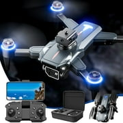 Bilqis FPV Drone With ESC Camera Brushless Motor Drones 2.4G RC Quadcopter With Cool LED Lights Altitude Hold Obstacle Avoidance For Kids Adults