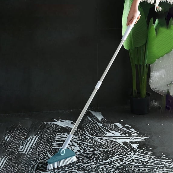 Bilqis Grout Cleaner Brush with Long Handle, Grout Cleaner Brush for Tile Floors, Multipurpose Gap Cleaning Tools, Stiff Bristles for Crevice, Tile Line, Shower, Kitchen, Bathroom