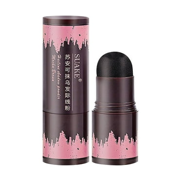 Bilqis Hairline Powder Stick, Hair Shadow and Root Touch Up Powder, Waterproof Hair Shading Sponge Pen Filler Powder for Cover Gray Hair Root, Hair Touch-Up, Thin Hair