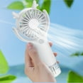 thumbnail image 1 of Bilqis Handheld Misting Fan Portable, Small Personal Hand Held Rechargeable Mist Fan Water Spray, Rechargeable Battery Operated Water Fan Mist Fans, for Travel Home Office Outdoor, 1 of 6