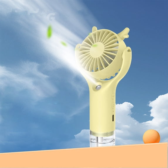 Bilqis Handheld Misting Fan Portable, Small Personal Hand Held Rechargeable Mist Fan Water Spray, Rechargeable Battery Operated Water Fan Mist Fans, for Travel Home Office Outdoor