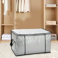 thumbnail image 1 of Bilqis Heavy Duty Clear Moving And Storage Bags, Clear Totes With Reinforced Handles And Double Zippers, Dustproof And Moisture-Resistant Organizers, For Moving, Travel, And Home Organization, 1 of 8