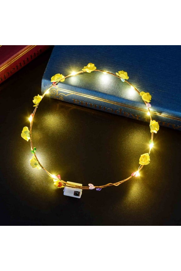 LED Wreath, 10 Flower Light Headbands, Decorative Flower Headbands, Corolla, Women's Floral Accessories, Corolla, Wedding Party Light