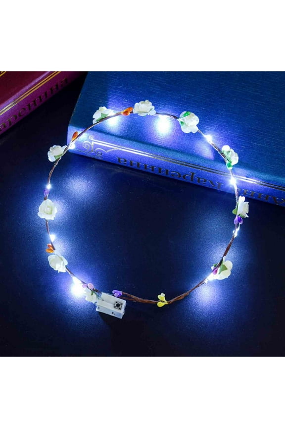 LED Wreath, 10 Flower Light Headbands, Decorative Flower Headbands, Corolla, Women's Floral Accessories, Corolla, Wedding Party Light