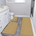 thumbnail image 1 of Bilqis Large Foam Bath Mat 3 Set, Bathroom Rugs for 3 Pcs Toilet Mats Soft Comfortable Water Absorption Non Slip Thick Washable Easier to Dry, Perfect for Shower, Bathtub, 1 of 7