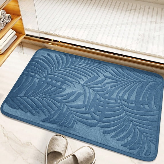 Bilqis Memory Foam Bath Mat, Soft Absorbent Velvet Bathroom Mats, Ultra Soft Non-Slip and Absorbent Bathroom Rug, for Bathroom Floor, Tub and Shower