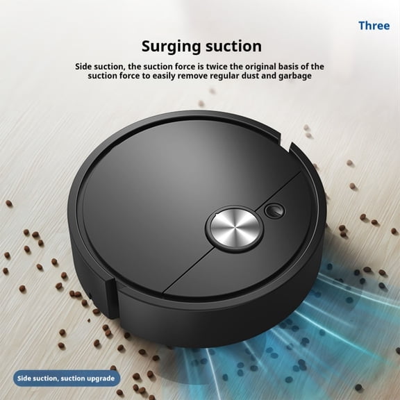 Bilqis Mini Robot Vacuum Cleaner -Thin Automatic Robotic Vacuum Low Noise Smart -Charging Vacuum Robot Powerful Suction Small Robotic Vac For Hard Floor