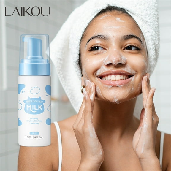 Bilqis New LAIKOU Milk Cleansing Facial Cleansing Pore Refreshing Skin Care Product 120ml