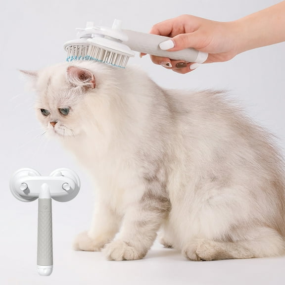 Bilqis Pet Grooming Brush Double With Blue Light Sided Shedding And Dematting Undercoat Rake Comb For Dogs And Cats Extra Wide Dog Grooming Brush Dog Shedding Brush