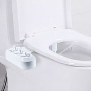 Bilqis Portable Bidet for Toilet, Bidet Toilet Seat Attachment with Water Pressure Control, Self-Cleaning Dual Nozzles, Non-Electric Bidet, Easy to Install