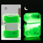 Bilqis Quicksand Luminous Windproof Lighter, refillable lighters, Luminous Transparent Oil bin fine Gift.