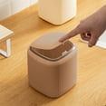 thumbnail image 1 of Bilqis Removable Small Garbage Can, Mini Trash Can with Lid, Pop Up Countertop Wastebasket, for Bathroom, Office, Kitchen, Desk, Coffee Table, 1 of 6