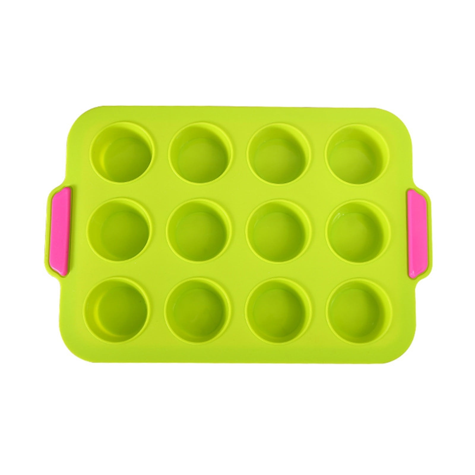 Bilqis Silicone Muffin Baking Pan & Cupcake Tray 12 Cup, Nonstick Cake