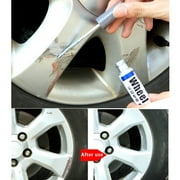 Bilqis Silver Alloy Wheel Touch Up Pen Repair Paint Curbing Scratch Maker With Brush, Car Scratch Repair Pen Car Remover Scratch Repair Paint Pen, Alloy Wheel Paint Touch up Pen