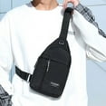 thumbnail image 1 of Bilqis Small Sling Bag, Crossbody Chest Shoulder Water Resistant Travel Bag for Men Women With Earphone Hole for Travel Outdoor Sports, 1 of 7