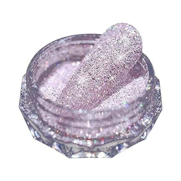 Bilqis Sparkling Diamond Nail Kit Powder Laser Reflective Dip Powder Summer Colors Super Bright Party Nightclub Nail Art Decor