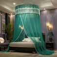 thumbnail image 1 of Bilqis Spring Saving Bed Canopy For Girls Canopy Bed Curtains Round Lace Dome Elegant Lace Princess Canopies Bed Netting Bedroom Indoor Outdoor Decor For Girls Boys Adults, 1 of 6