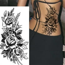 Bilqis Sketch Tattoos Stickers Abstract Stickers Rose Flowers