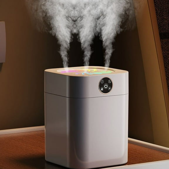 Bilqis Three-Head Spray Mist Humidifier, Quiet Humidifiers for Bedroom Large Room Adjustable Auto-Shut off Humidifiers, New Four-Speed Adjustment(2L Water Tank)