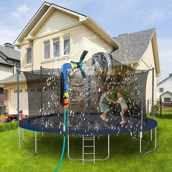 Bilqis Trampoline Sprinklers, Garden Sprinklers, 360 Degree Rotating Sprinklers Large Area Coverage, Outdoor Trampoline Backyard Water Park Sprinkler Fun Summer Outdoor Water Toys for Boys Girls