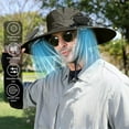 thumbnail image 1 of Bilqis Wide Brim Sun Hat with 2 Built in Solar Fans, Cooling Fan Built in for Outdoor Men, Solar & USB Charging Sun Bucket Hats, for Men Women, 1 of 6