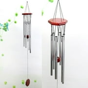 Bilqis Wind Chimes for Outside, Wind Chimes Outdoor Deep Tone with 6 Metal Tubes and Hook, Memorial Wind Chimes Home Outdoor Decor for Garden, Patio, Yard