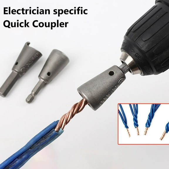 Bilqis Wire Twisting Tool Wire Twister Wire Connector, Wire Twister Tool for Drill, Electrical Wire Twisting Drill Tool, Wire Stripping and Twisting Tool for Drill, Cable Quick Stripping