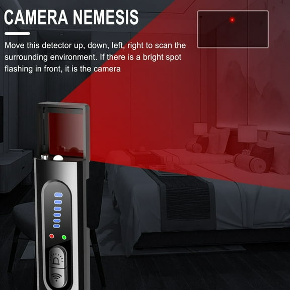 Bilqis X13 Infrared Camera Detector, Hotel Theft Infrared Scanning Detector, Eavesdropping Positioning GPS Signal Device Scanner Detector(1PCS)
