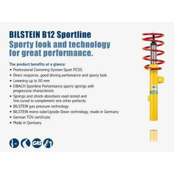 Bilstein 1993 Volkswagen Golf GL Front and Rear Suspension Kit