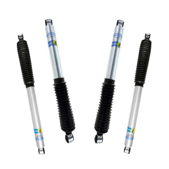 Bilstein Set of Front and Rear B8 5100 Series Shocks Compatible with 1999-2004 F250/F350 4WD with 2-2.5" Front & 0-1" Rear Lift and Leafspring Front Suspension