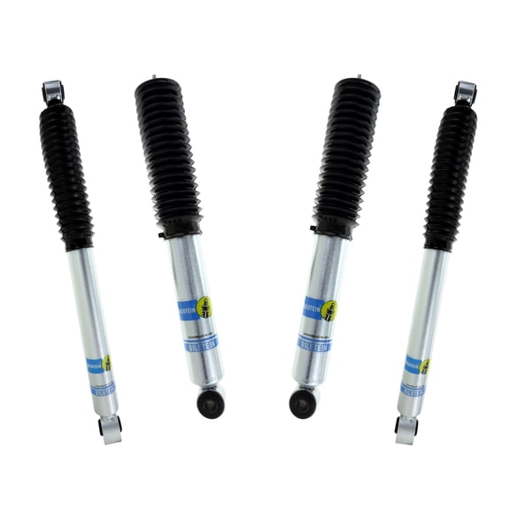 Bilstein Set of Front and Rear B8 5100 Series Shocks Compatible with 2001-2010 Silverado / Sierra 2500 / 3500 HD with Torsion Key Lift and 2-2.5" Front & 0-1" Rear Lift