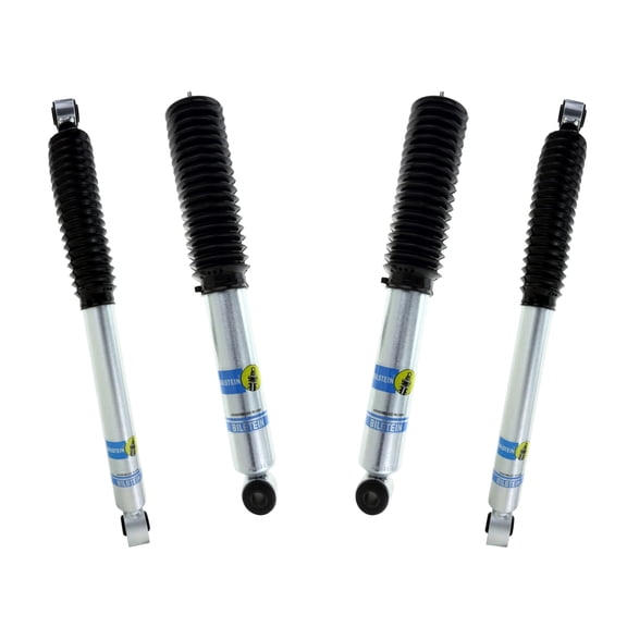 Bilstein Set of Front and Rear B8 5100 Series Shocks Compatible with 2001-2010 Silverado / Sierra 2500 / 3500 HD with Torsion Key Lift and 2-2.5" Front & 0-1" Rear Lift