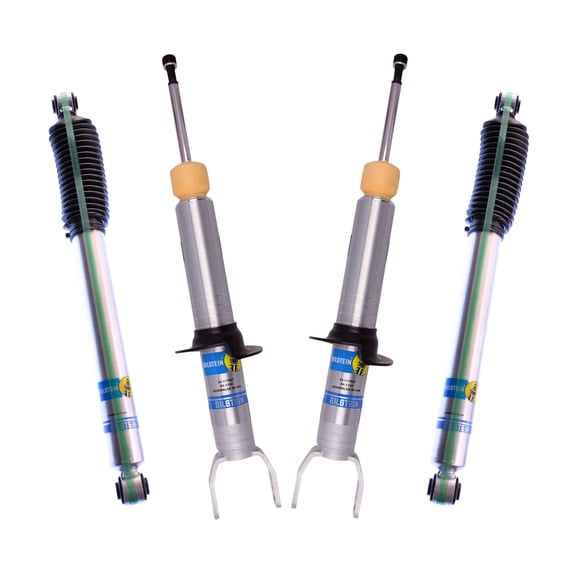 Bilstein Set of Front and Rear B8 5100 Series Shocks Compatible with 2009-2018 RAM 1500 w/o Air Suspension with 0-1" Rear Lift | Provides 0-2.8" Front Lift