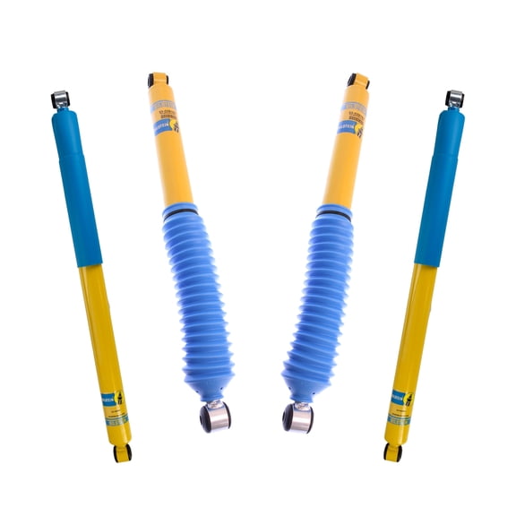 Bilstein Set of Front and Rear B6 4600 Series Shocks Compatible with 1999-2004 F-250 / F-350 4WD with 0" Lift and Leafspring Front Suspension