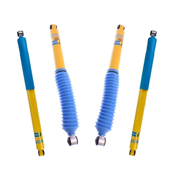 Bilstein Set of Front and Rear B6 4600 Series Shocks Compatible with 1999-2004 F-250 / F-350 4WD with 0" Lift and Leafspring Front Suspension
