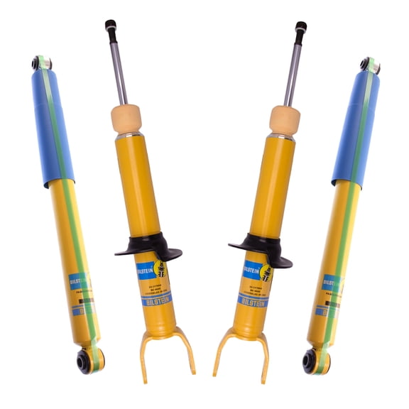 Bilstein Set of Front and Rear B6 4600 Series Shocks Compatible with 2009-2018 RAM 1500 w/o Air Suspension with 0" Lift