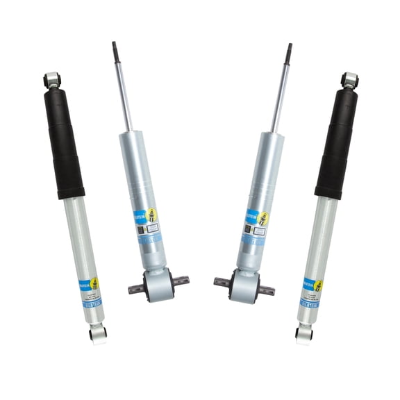 Bilstein Set of Front and Rear B8 5100 Series Shocks Compatible with 2007-2013 Silverado / Sierra 1500 w/o Electronic Suspension with 0-1" Rear Lift
