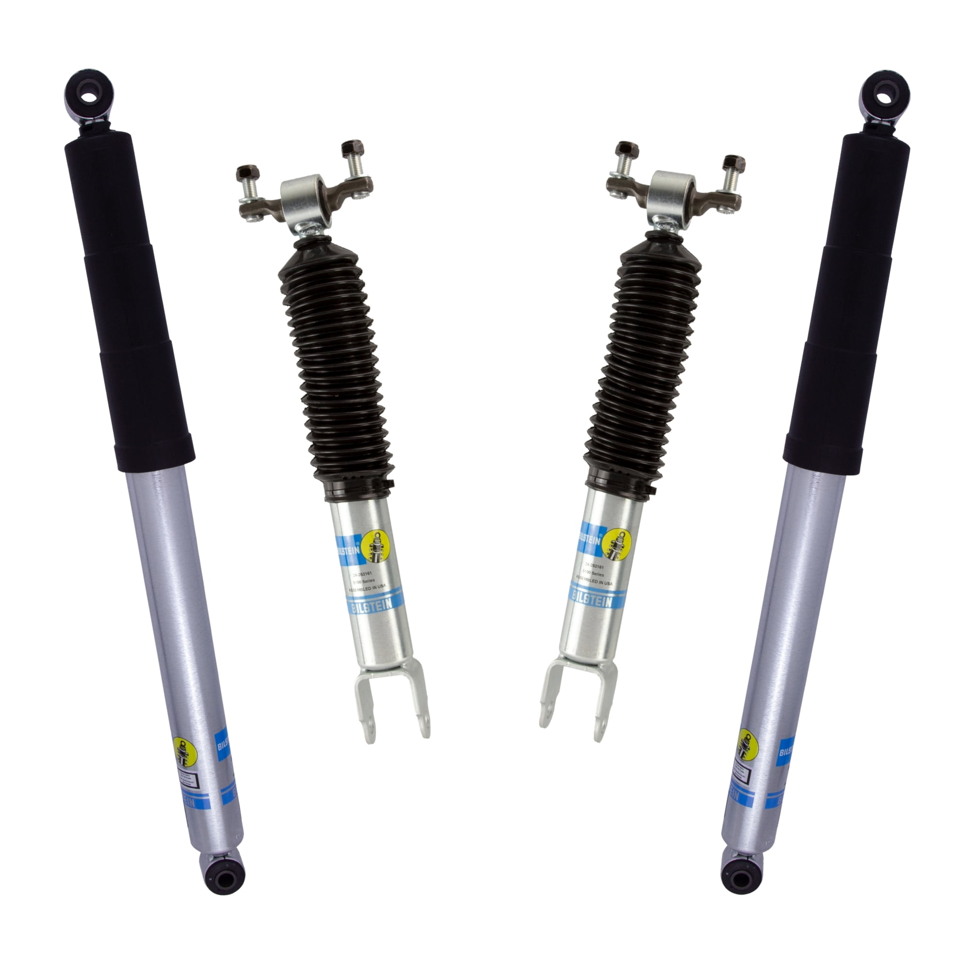 Bilstein Set of Front and Rear B8 5100 Series Shocks Compatible with 2011-2025 Silverado / Sierra 2500 / 3500 HD with 1.5" Front & 0-1" Rear Lift