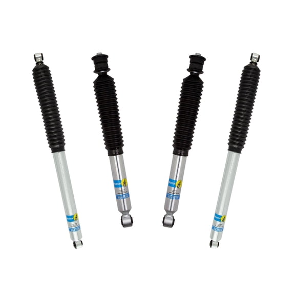 Bilstein Set of Front and Rear B8 5100 Series Shocks Compatible with 2017-2025 F250/F350 4WD w/o Tremor Package with 2-2.5" Front & 0-1" Rear Lift
