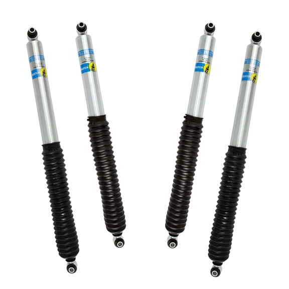 Bilstein Set of Front and Rear B8 5100 Series Shocks Compatible with 2018-2025 Wrangler with 2-3" Rear Lift